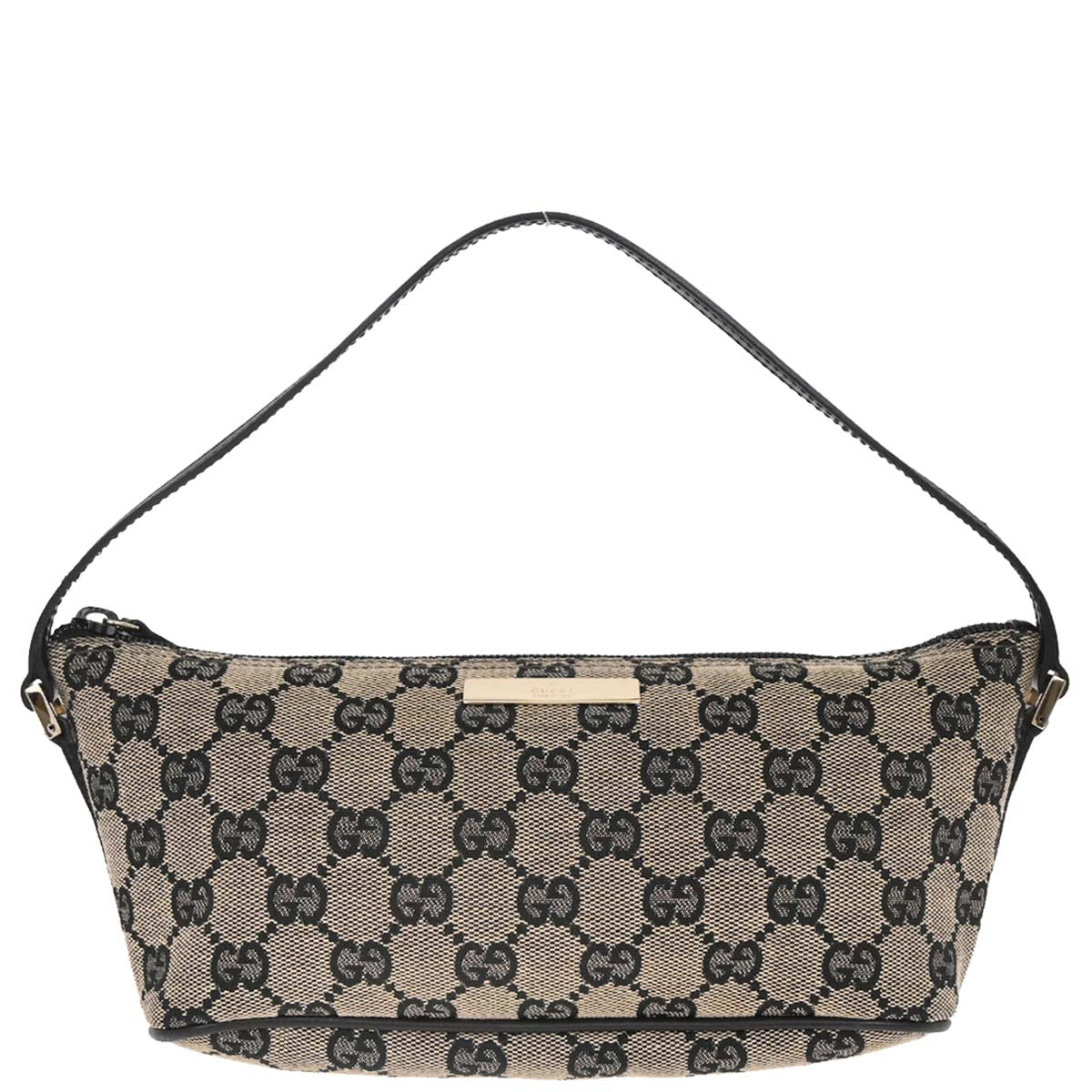 Gucci Beige Black GG Handbag