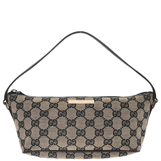 Gucci Beige Black GG Handbag