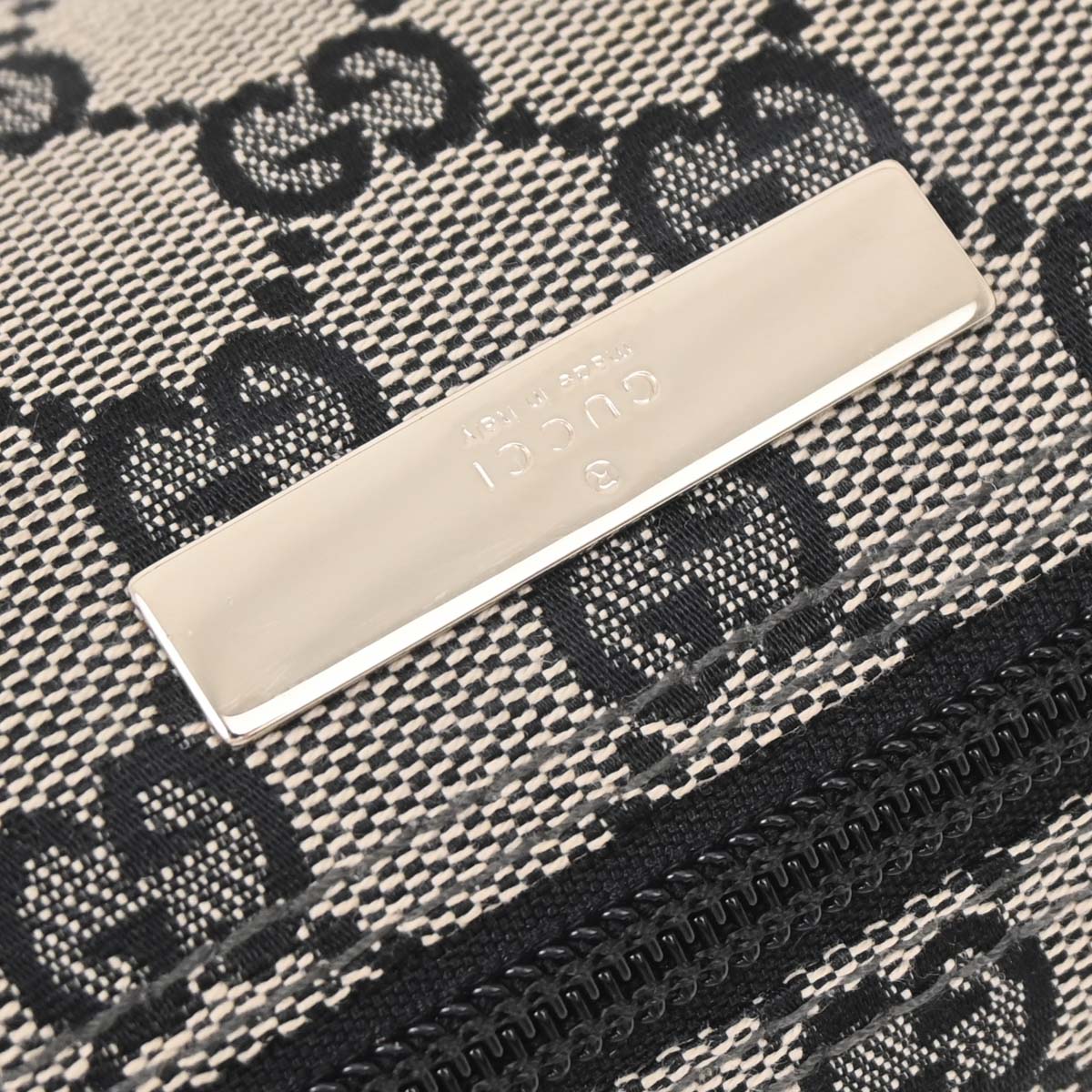 Gucci Beige Black GG Handbag