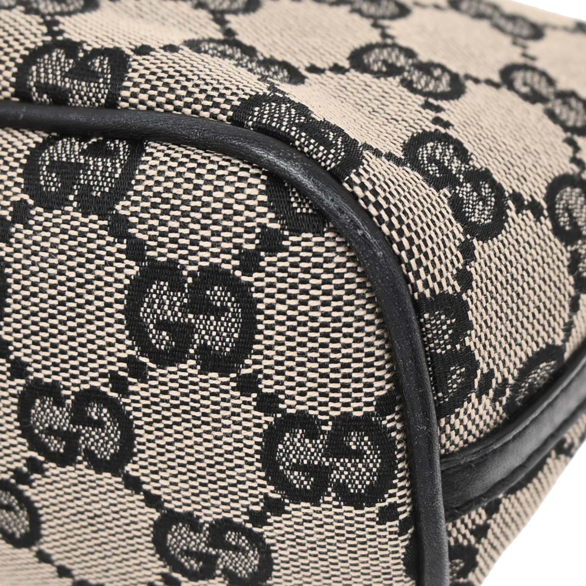 Gucci Beige Black GG Handbag