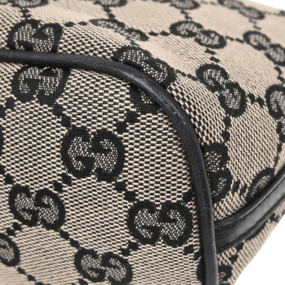 Gucci Beige Black GG Handbag