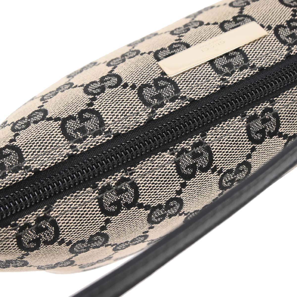 Gucci Beige Black GG Handbag