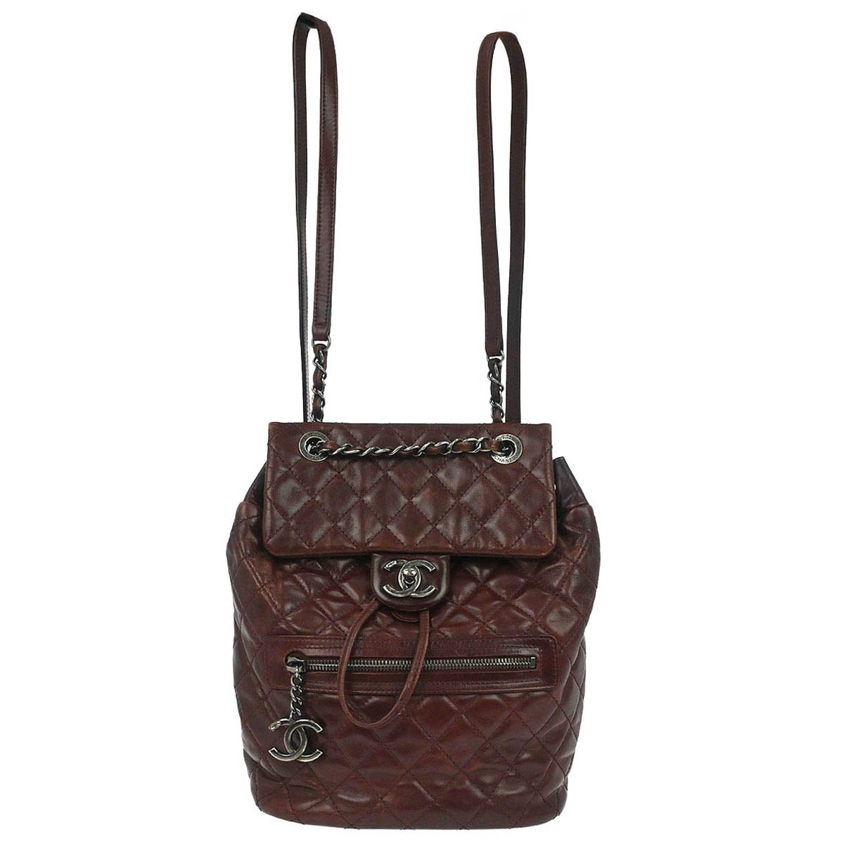 Chanel 2017 Bordeaux Calfskin Paris-Salzburg Mountain Backpack