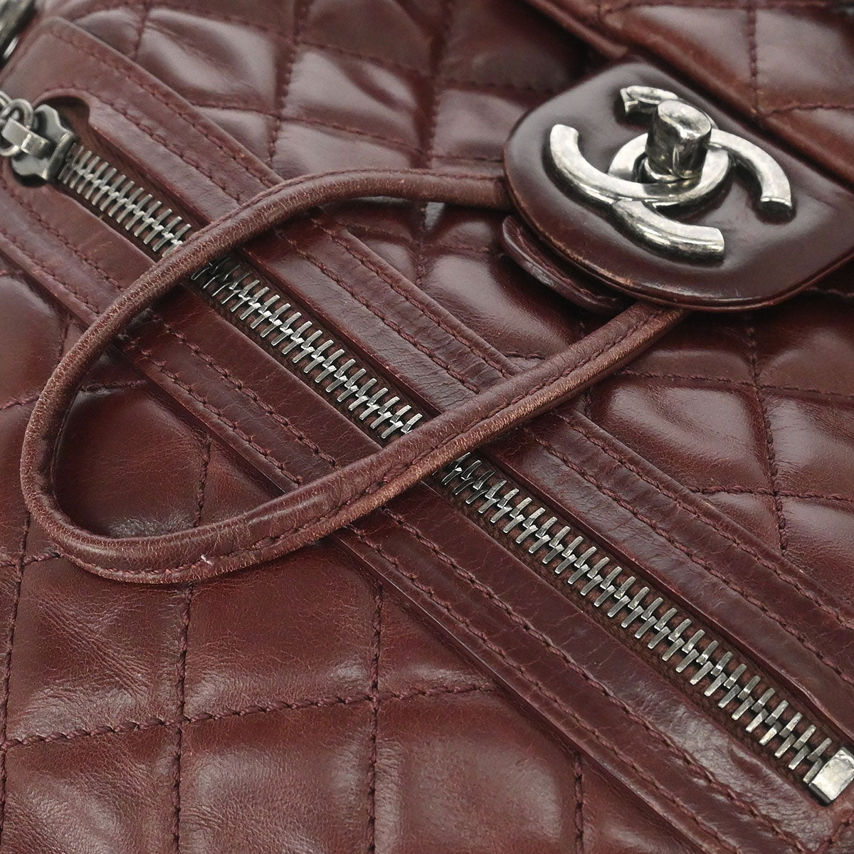 Chanel 2017 Bordeaux Calfskin Paris-Salzburg Mountain Backpack
