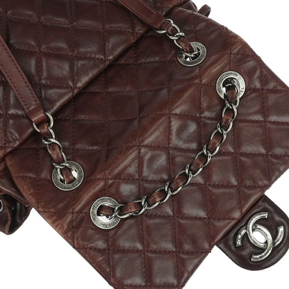 Chanel 2017 Bordeaux Calfskin Paris-Salzburg Mountain Backpack