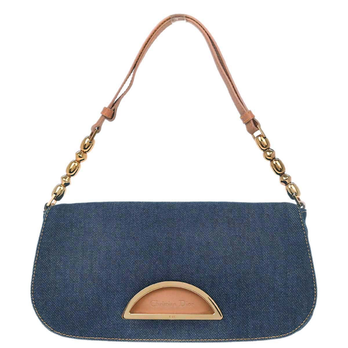Christian Dior Indigo Denim Malice Shoulder Bag