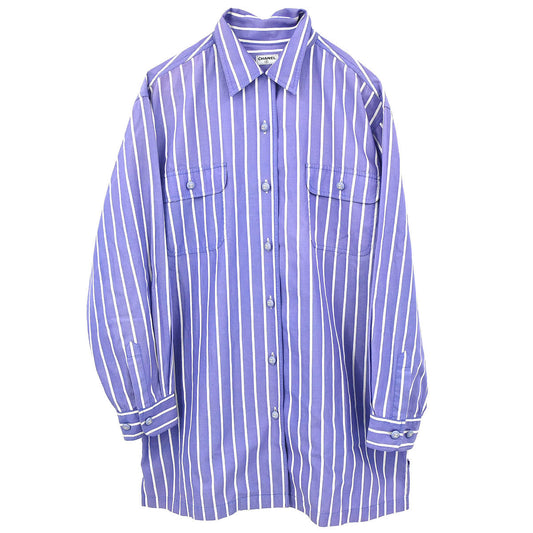 Chanel Shirt Blouse Purple