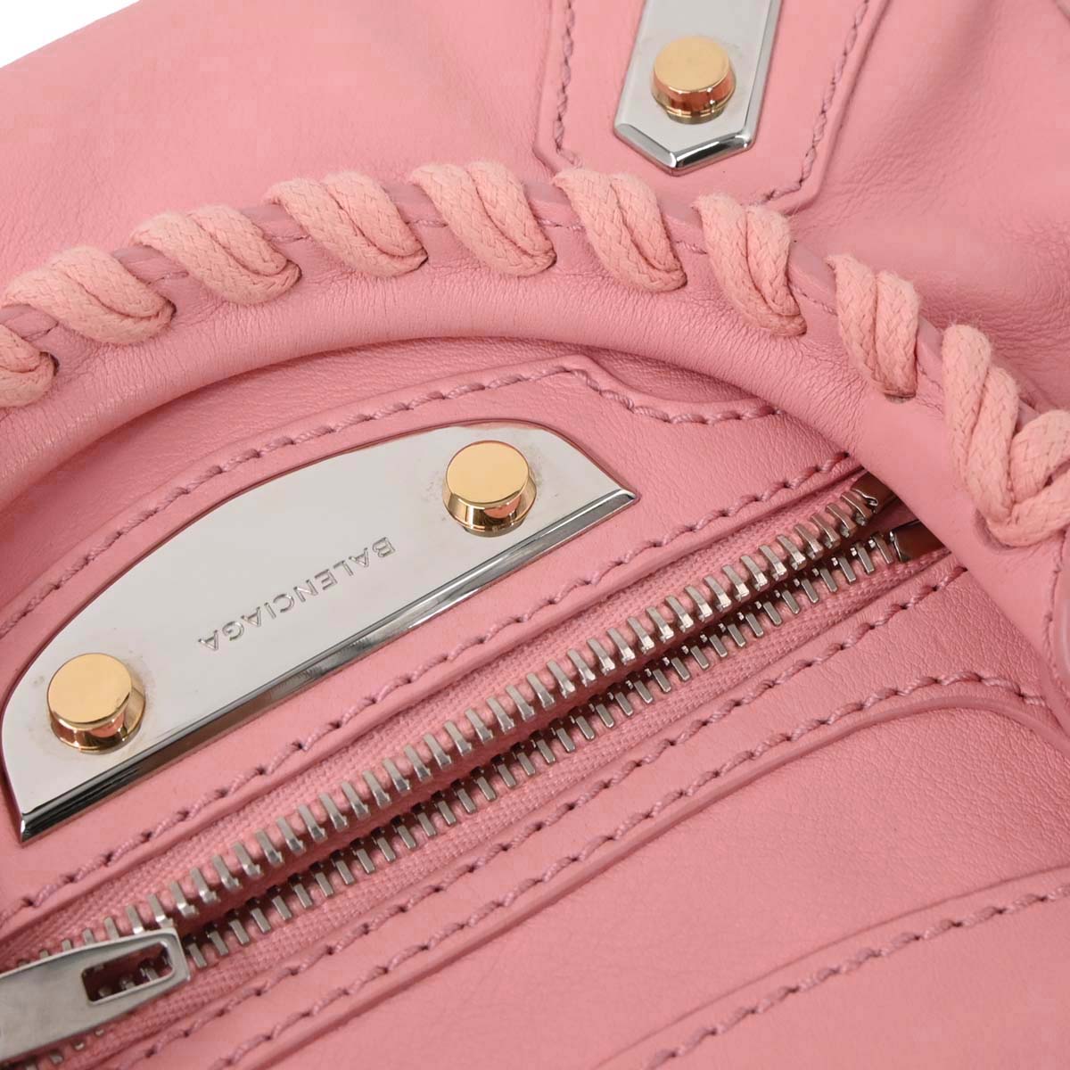 Balenciaga Pink Calfskin The City Mini 2way Shoulder Handbag
