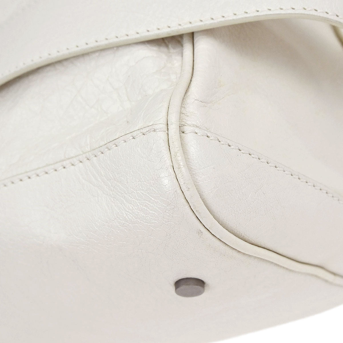 Balenciaga White Squash 2way Duffle Shoulder Handbag
