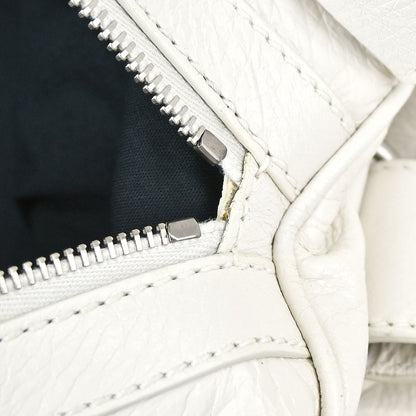 Balenciaga White Squash 2way Duffle Shoulder Handbag