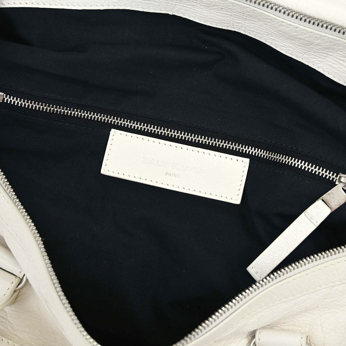 Balenciaga White Squash 2way Duffle Shoulder Handbag