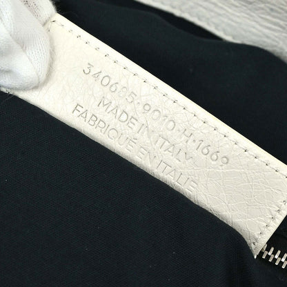 Balenciaga White Squash 2way Duffle Shoulder Handbag