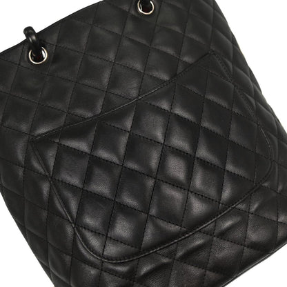 Chanel Black Calfskin Cambon Ligne Tote Handbag