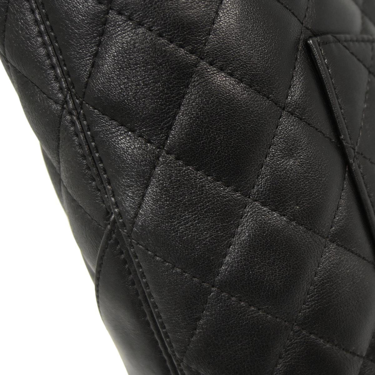 Chanel Black Calfskin Cambon Ligne Tote Handbag