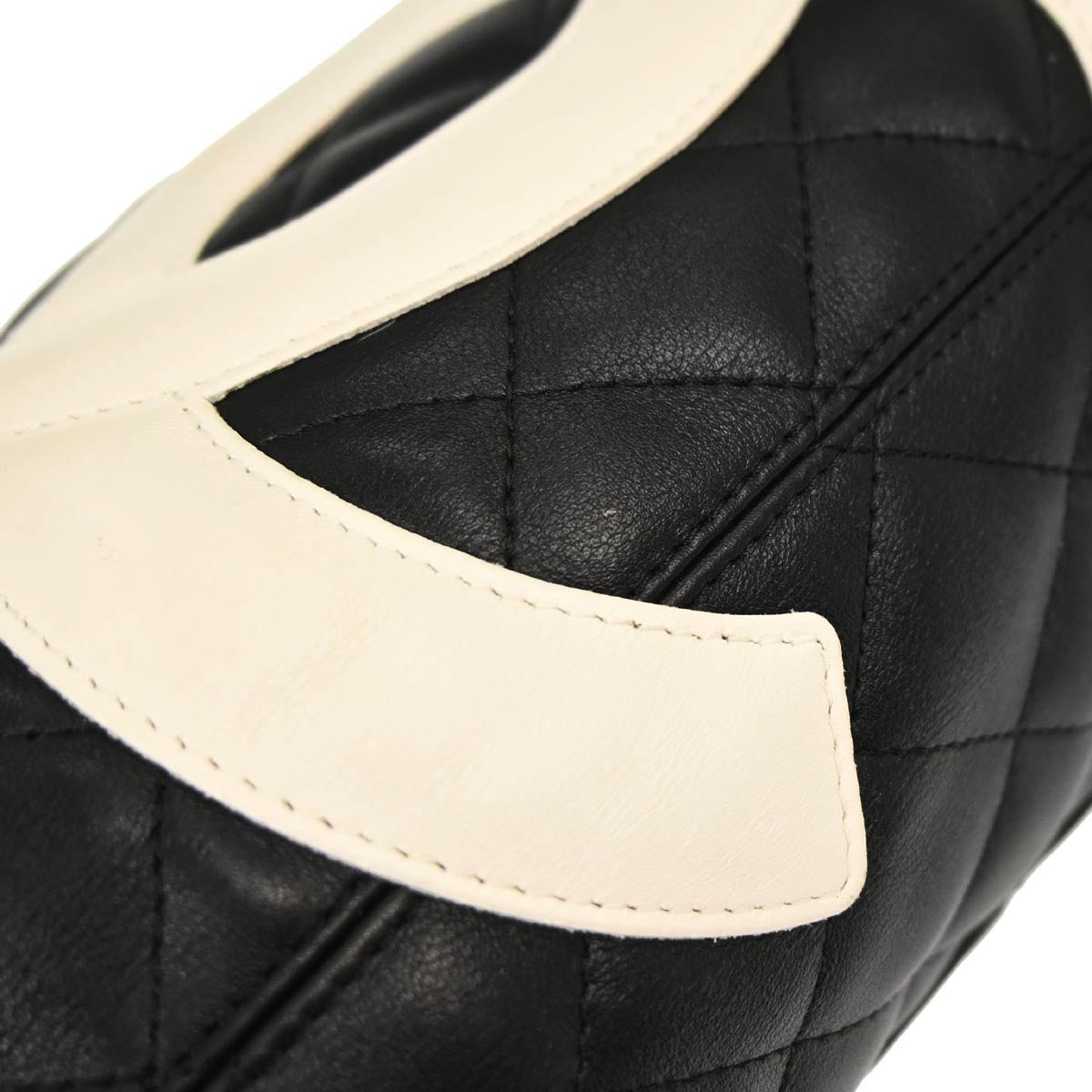 Chanel Black Calfskin Cambon Ligne Tote Handbag