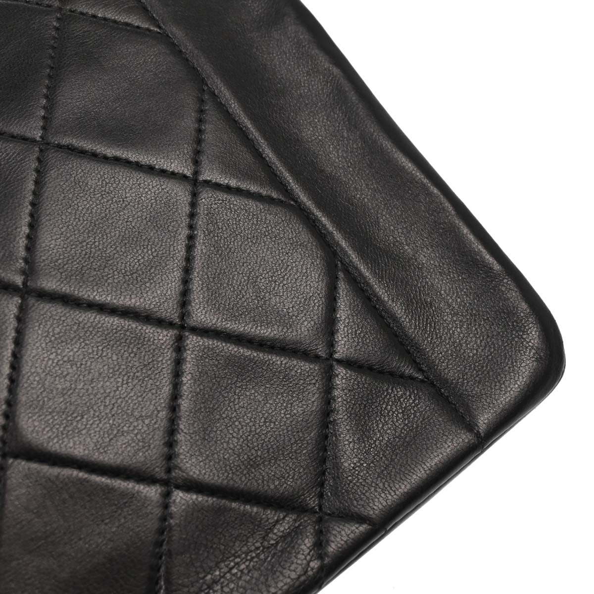 Chanel Black Lambskin Medium Diana Shoulder Bag