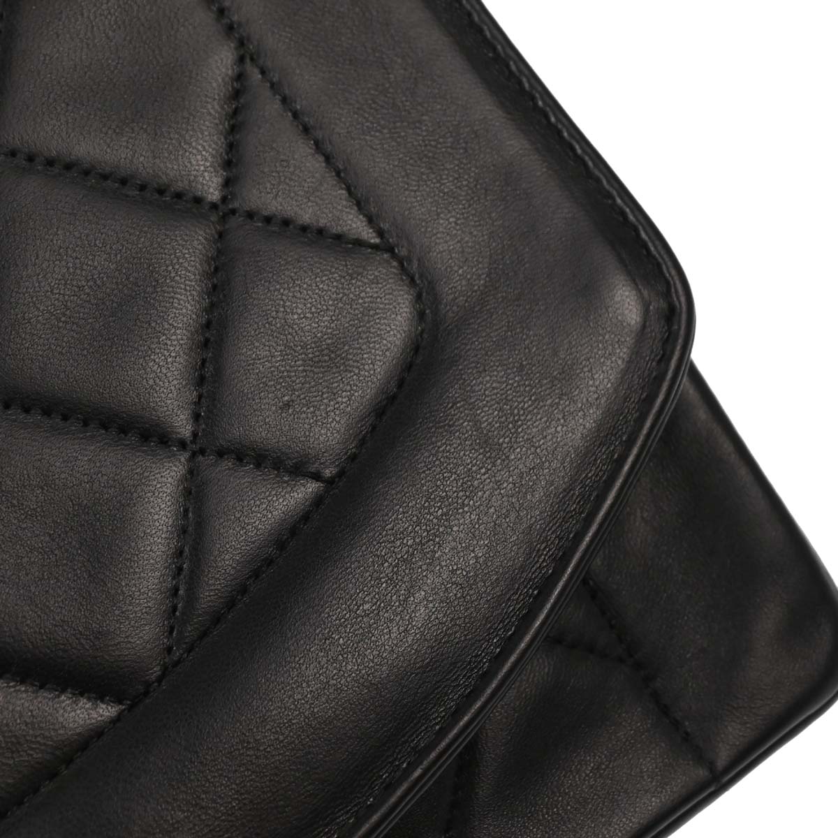 Chanel Black Lambskin Medium Diana Shoulder Bag