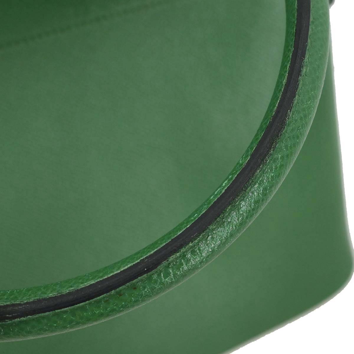 Hermes Green Courchevel Bolide 35 2way Shoulder Handbag