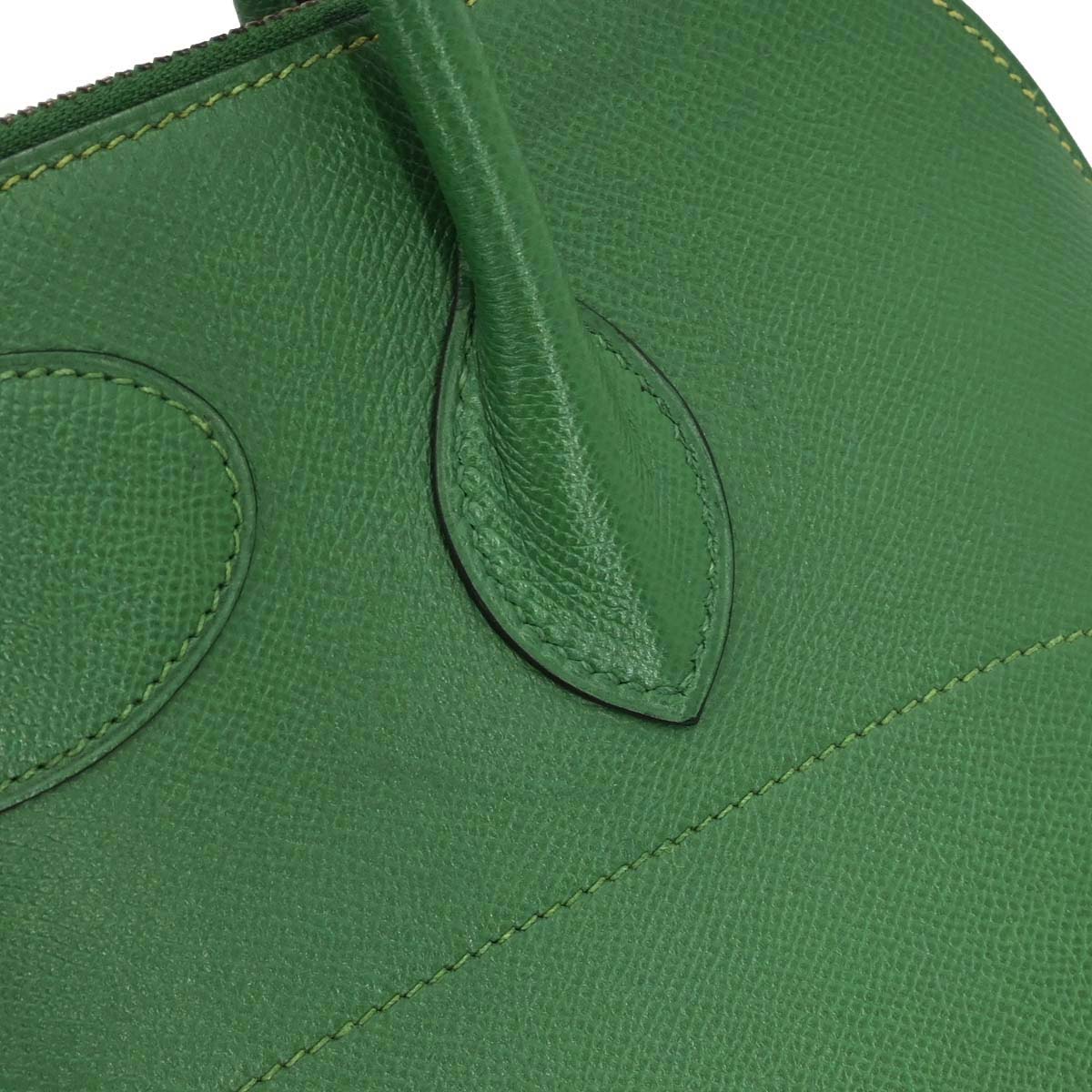 Hermes Green Courchevel Bolide 35 2way Shoulder Handbag
