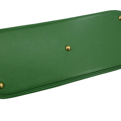 Hermes Green Courchevel Bolide 35 2way Shoulder Handbag