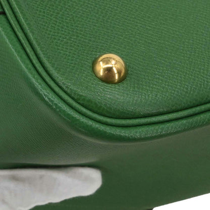 Hermes Green Courchevel Bolide 35 2way Shoulder Handbag