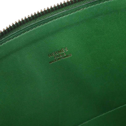 Hermes Green Courchevel Bolide 35 2way Shoulder Handbag