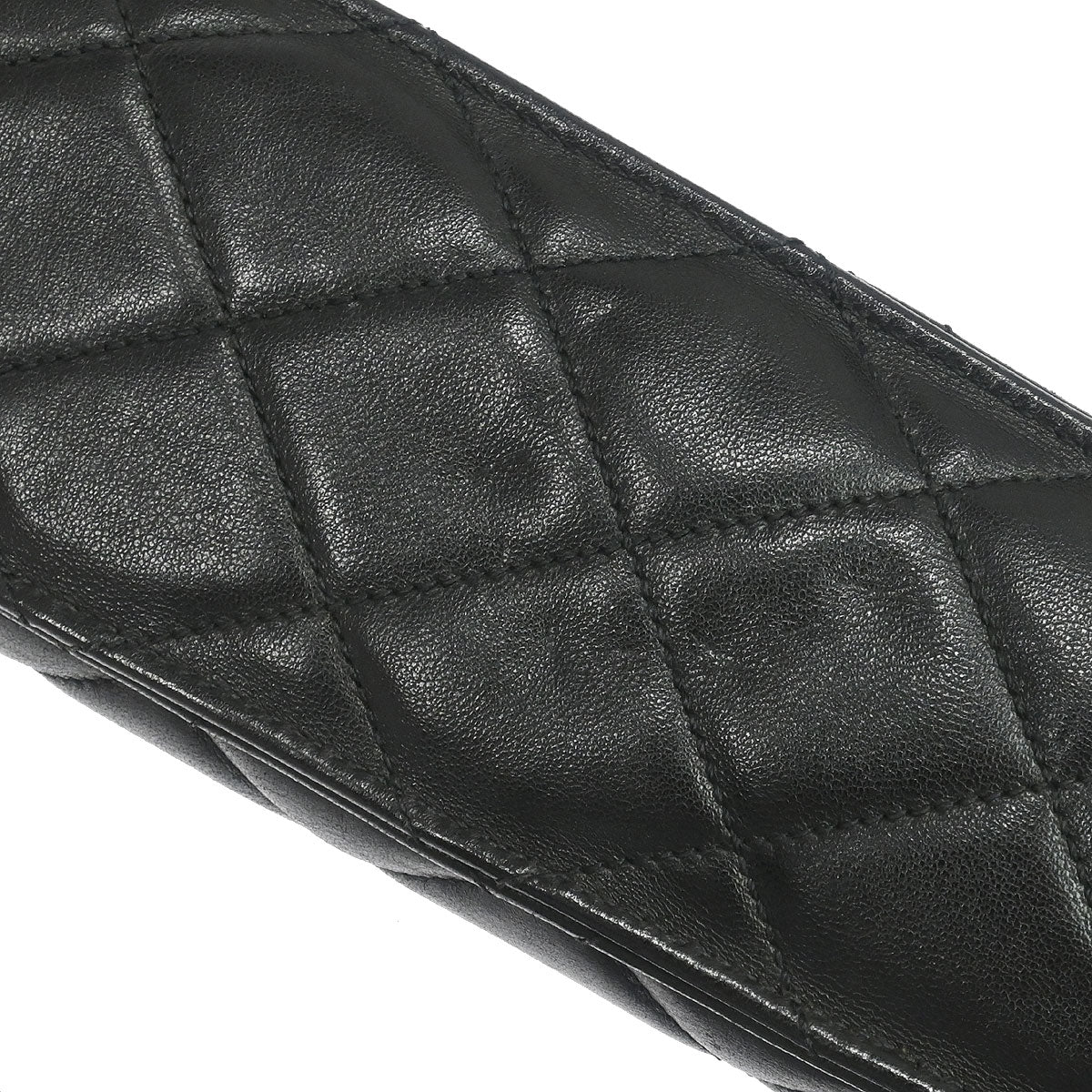 Chanel Black Folding Umbrella & Bag Set Small Good