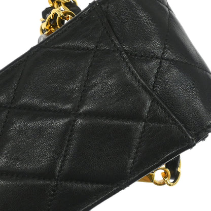 Chanel Black Folding Umbrella & Bag Set Small Good