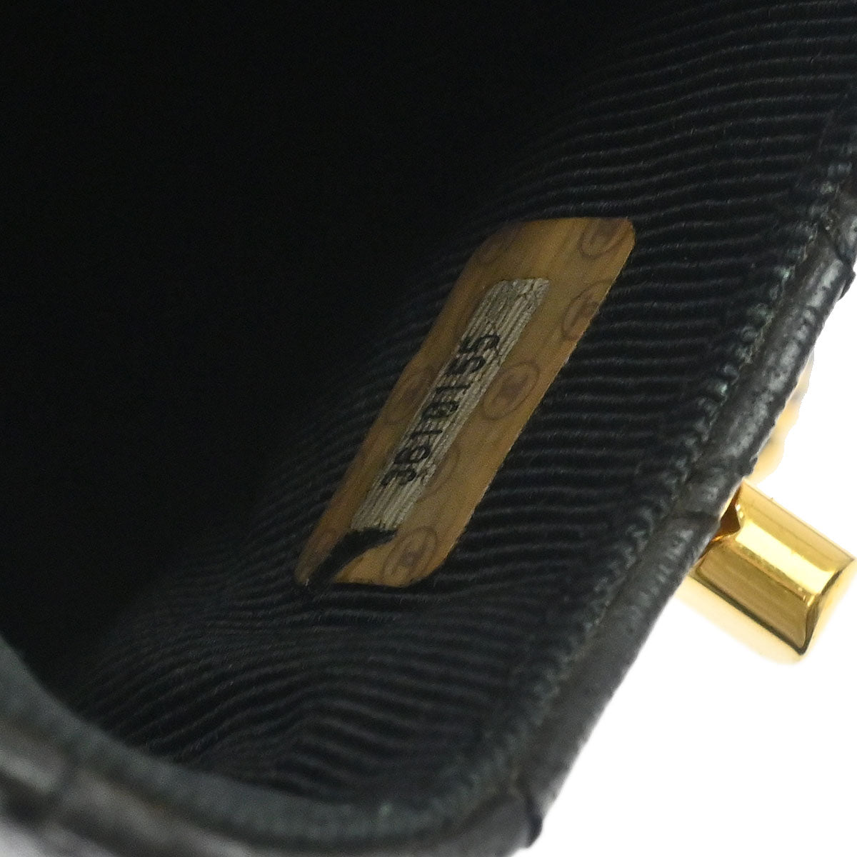 Chanel Black Folding Umbrella & Bag Set Small Good