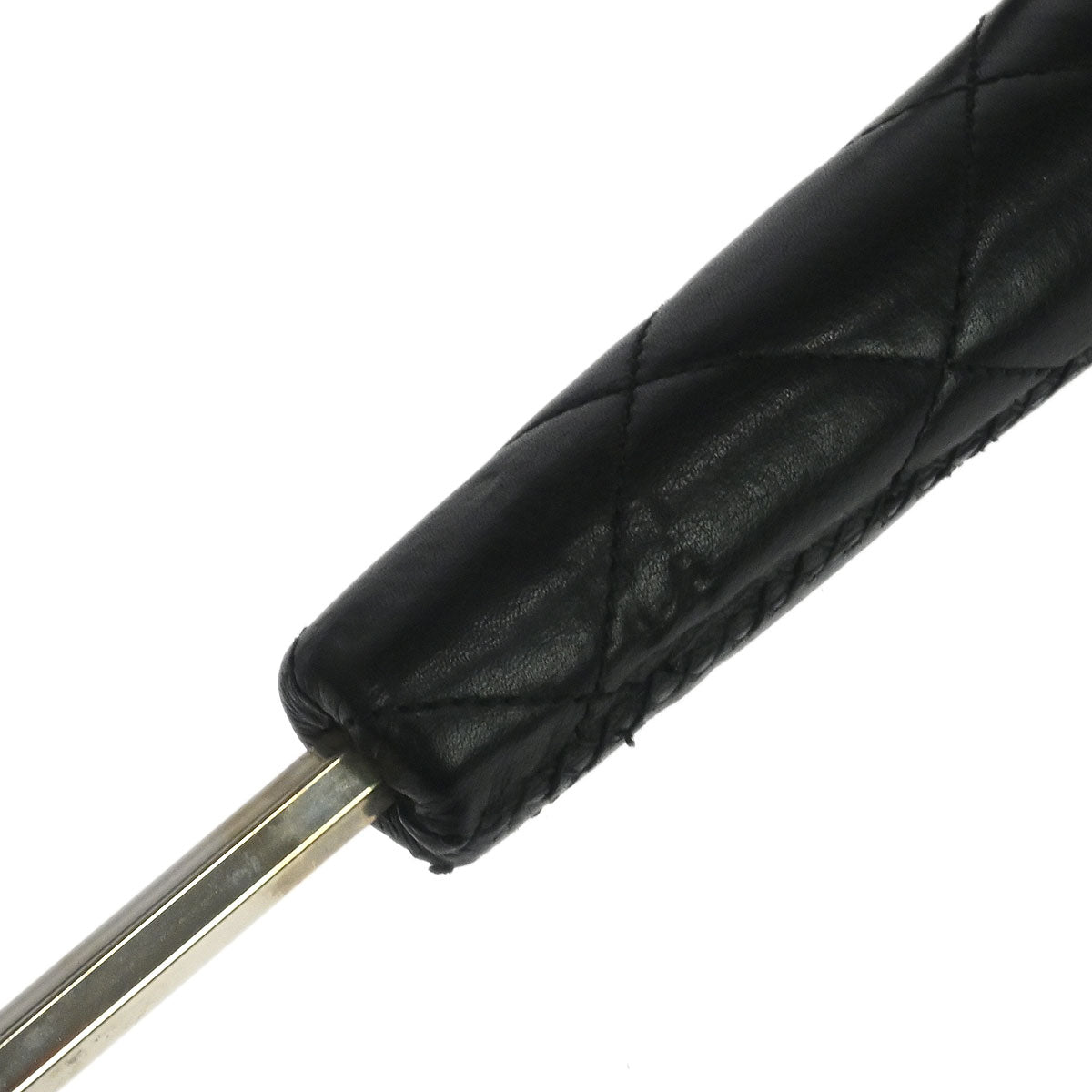 Chanel Black Folding Umbrella & Bag Set Small Good