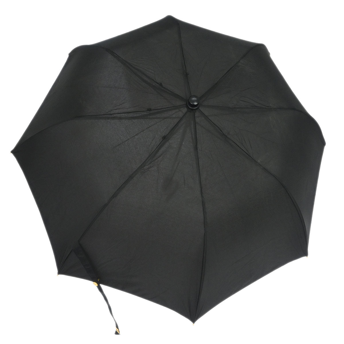 Chanel Black Folding Umbrella & Bag Set Small Good