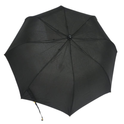 Chanel Black Folding Umbrella & Bag Set Small Good