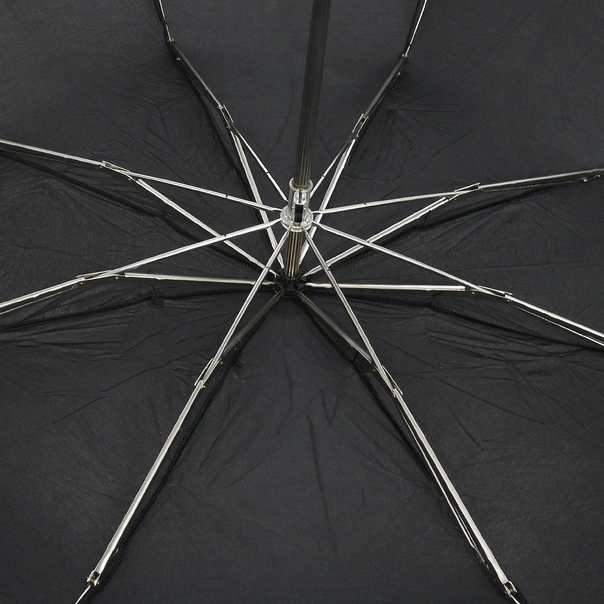 Chanel Black Folding Umbrella & Bag Set Small Good