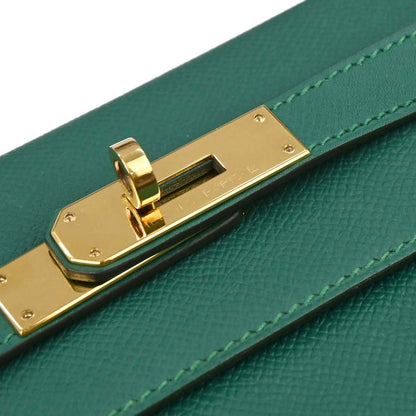 Hermes Vert Vertigo Epsom Kelly 32 Sellier 2way Shoulder Handbag