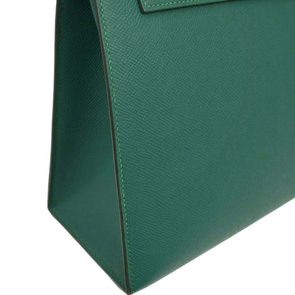 Hermes Vert Vertigo Epsom Kelly 32 Sellier 2way Shoulder Handbag