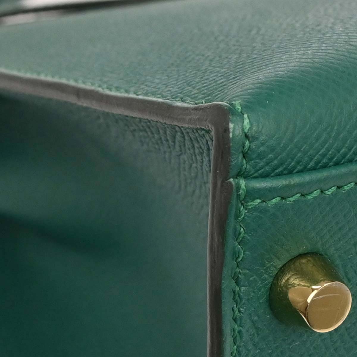 Hermes Vert Vertigo Epsom Kelly 32 Sellier 2way Shoulder Handbag
