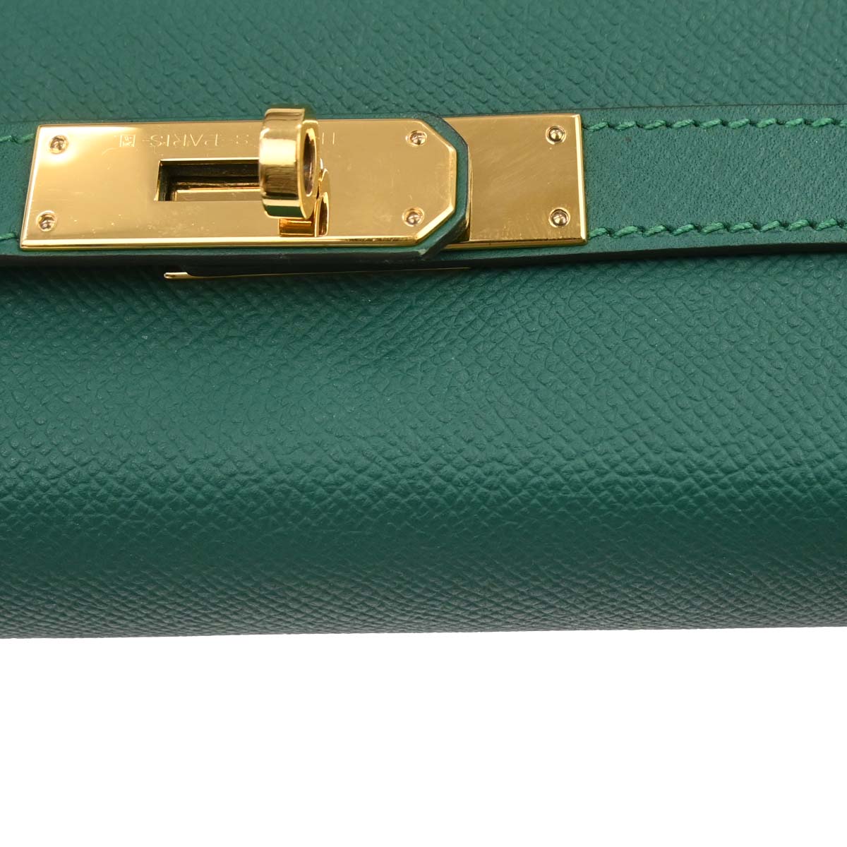 Hermes Vert Vertigo Epsom Kelly 32 Sellier 2way Shoulder Handbag