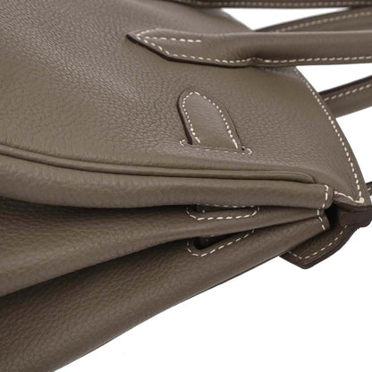 Hermes Etoupe Gray Togo Birkin 30 Handbag