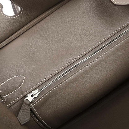 Hermes Etoupe Gray Togo Birkin 30 Handbag
