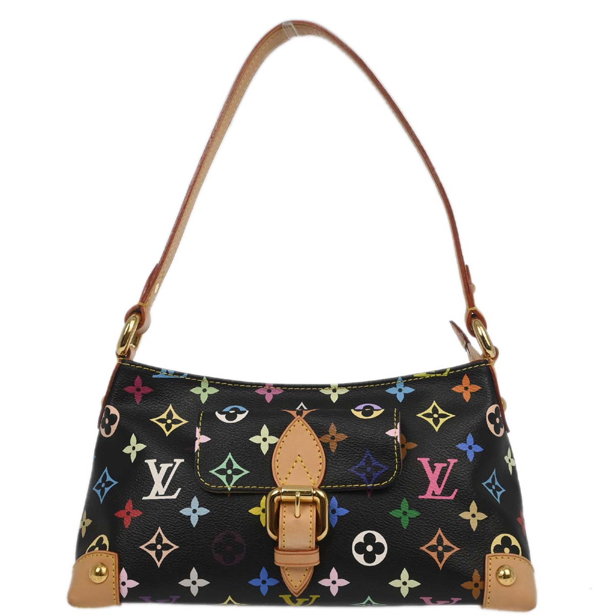 Louis Vuitton Black Monogram Multicolor Eliza Handbag M40099
