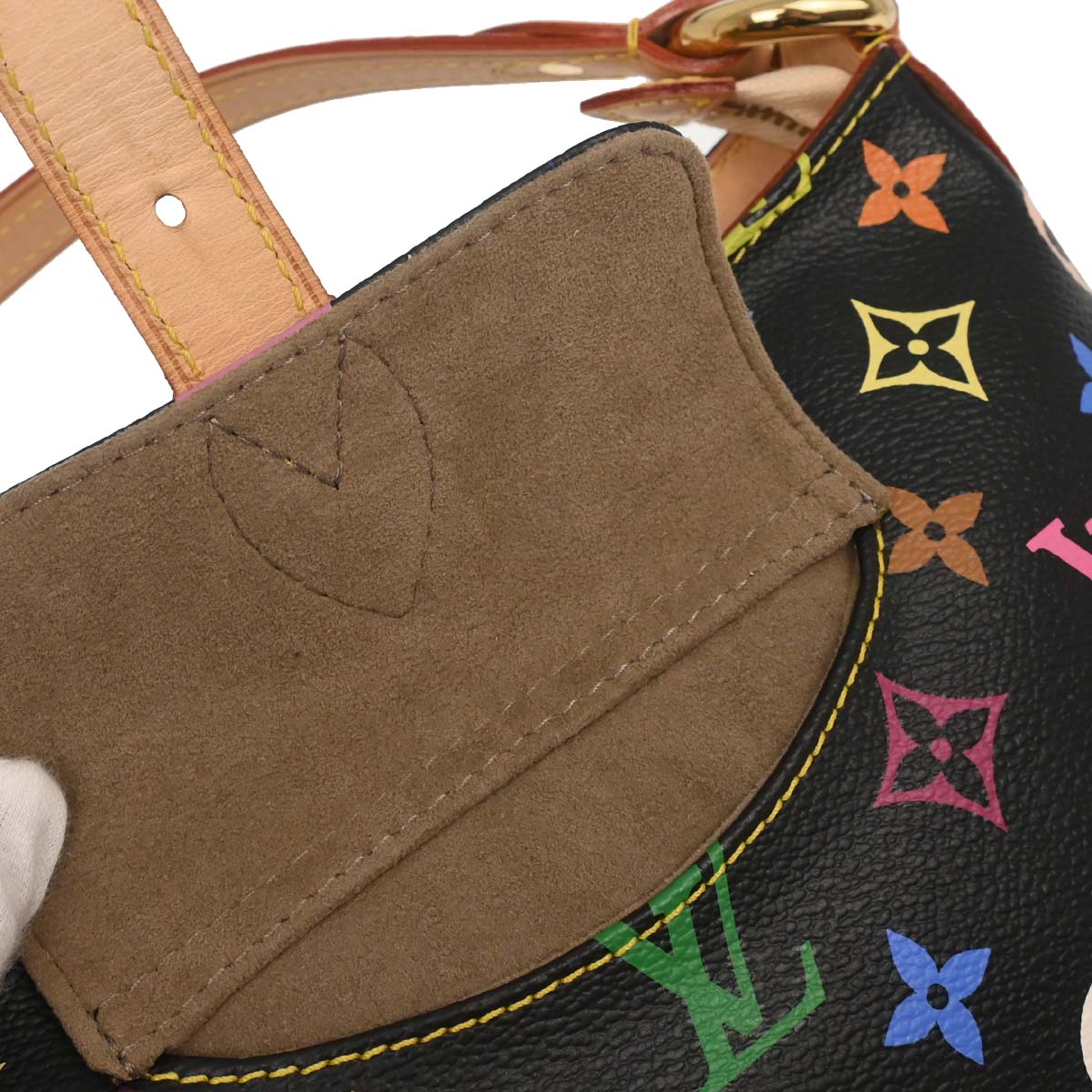 Louis Vuitton Black Monogram Multicolor Eliza Handbag M40099