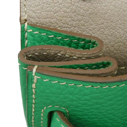 Hermes Mint Tourterelle Taurillon Clemence Jypsiere 34 Verso
