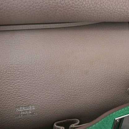 Hermes Mint Tourterelle Taurillon Clemence Jypsiere 34 Verso