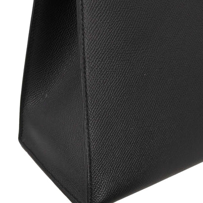 Hermes Black Epsom Kelly 32 Sellier 2way Shoulder Handbag