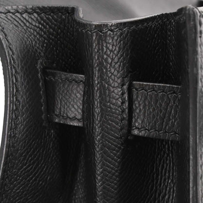 Hermes Black Epsom Kelly 32 Sellier 2way Shoulder Handbag