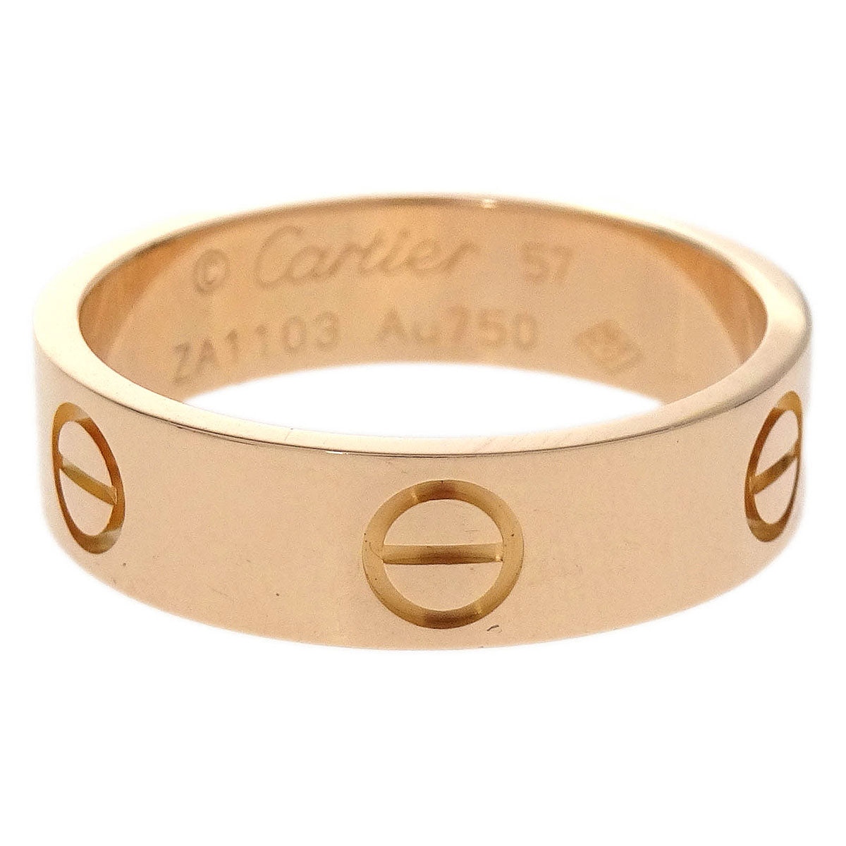 Cartier Love Ring Au750 ZA1103 #57 Jewelry