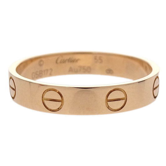 Cartier Mini Love Ring Au750 GSB172 #55 Jewelry