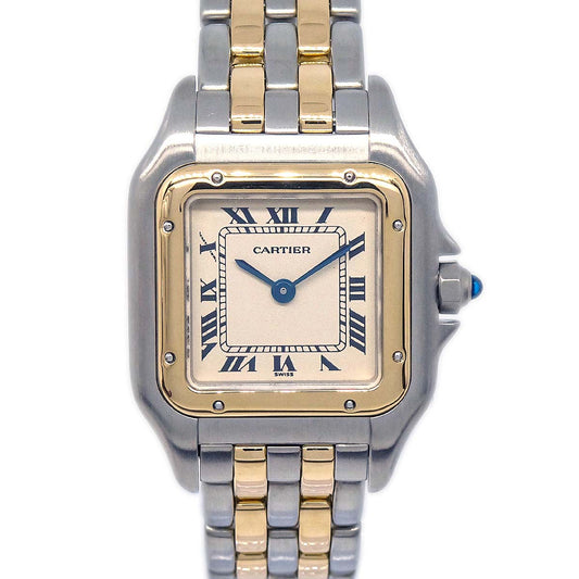 Cartier Panthere SM 2-Row Ref.166921 Quartz Watch 18KYG SS