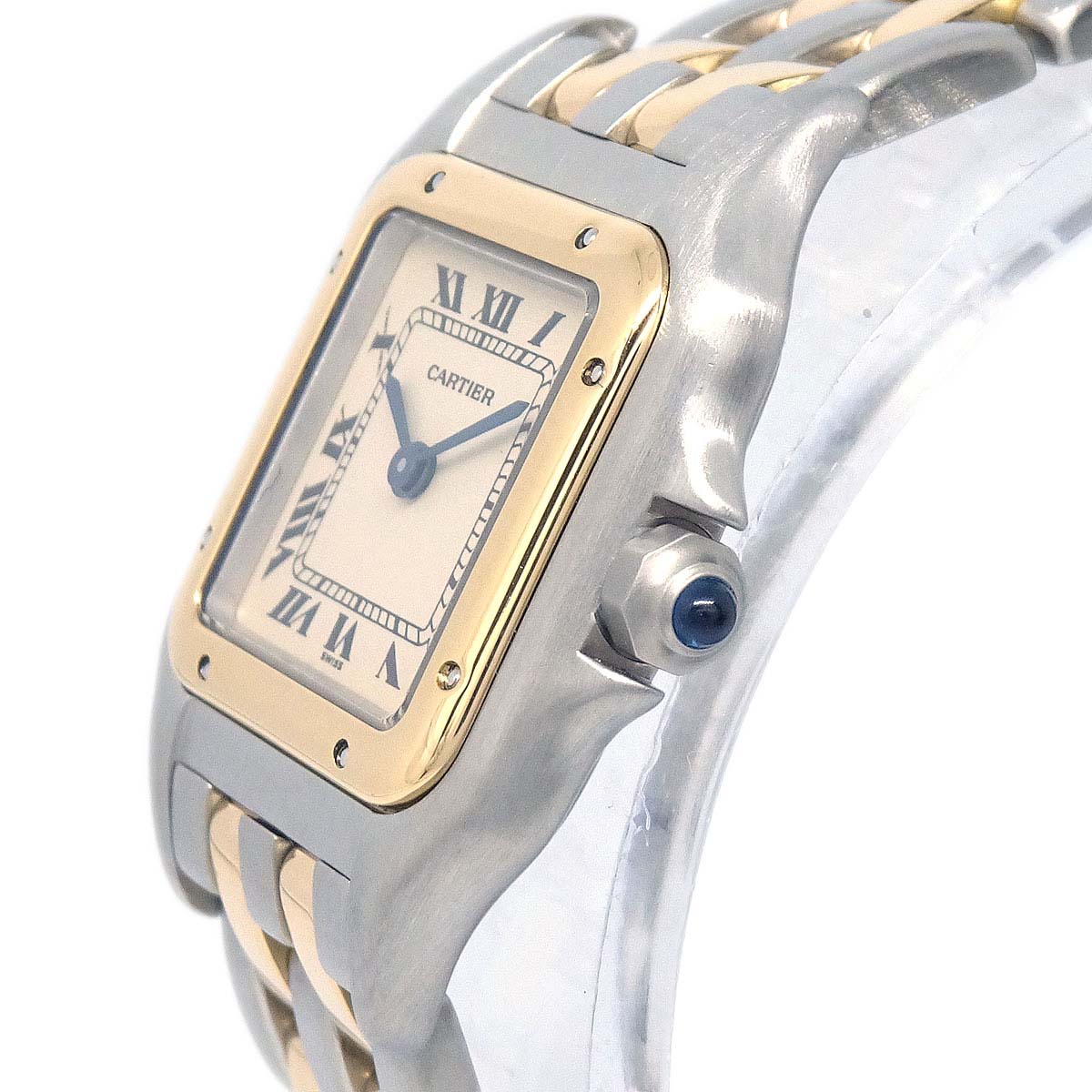 Cartier Panthere SM 2-Row Ref.166921 Quartz Watch 18KYG SS