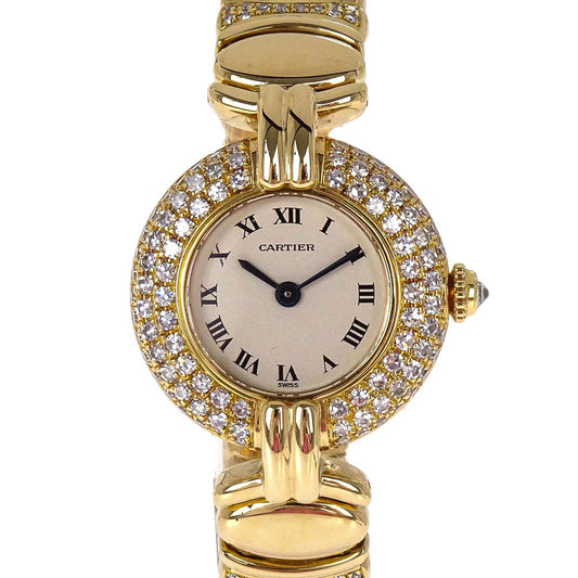 Cartier Must Colisee SM 23mm Ref.0581 Quartz Watch 18KYG Diamond